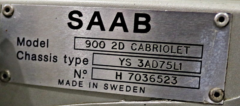 1987 SAAB 900 CABRIOLET TURBO16 175HP